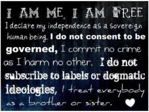 I'M FREE -- Statement of Sovereignty as image