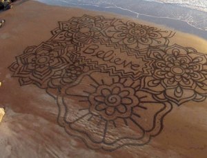 Sand Art - BELIEVE